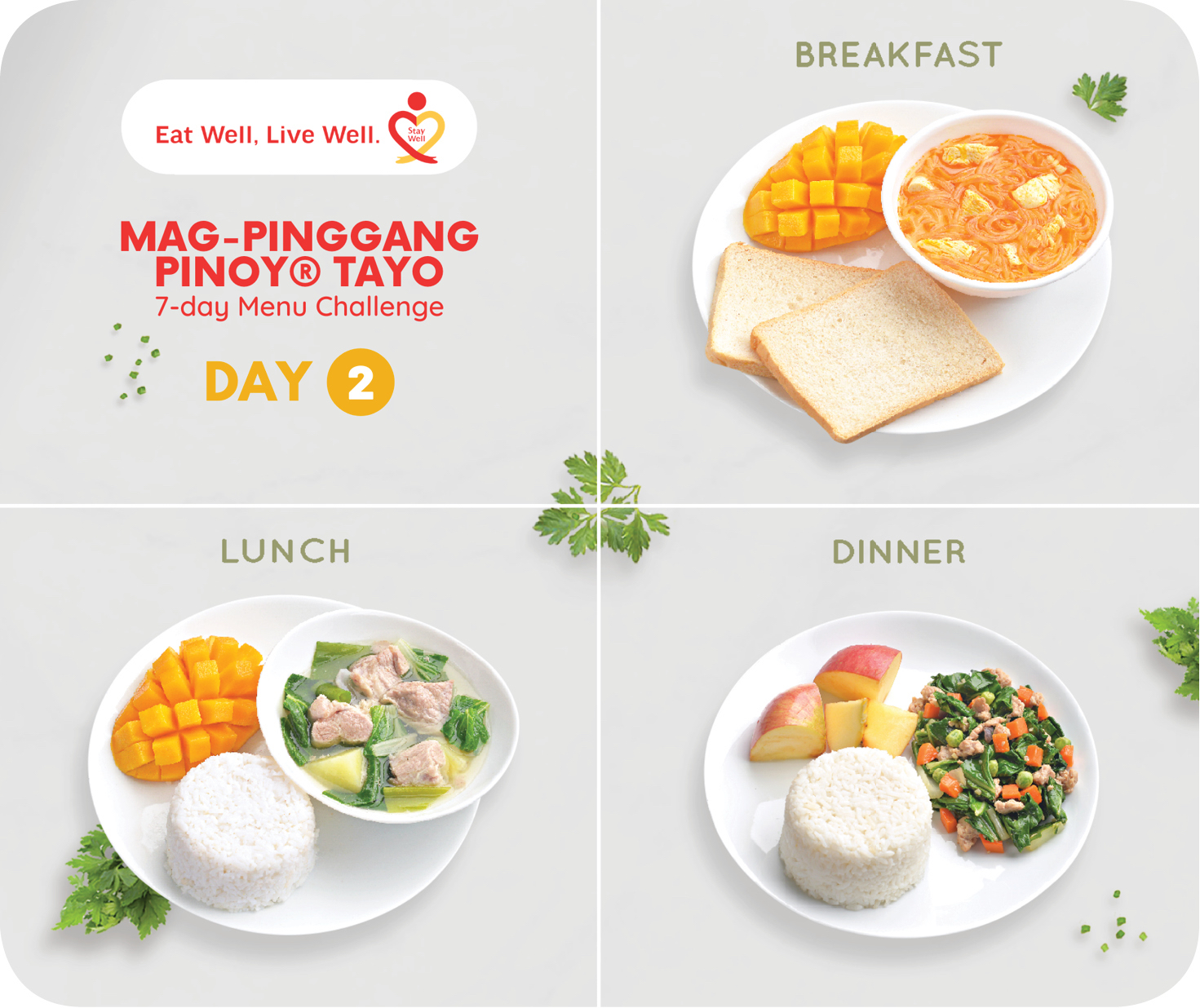 Day 2 Mag-Pinggang Pinoy® Tayo 7-day Menu Challenge
