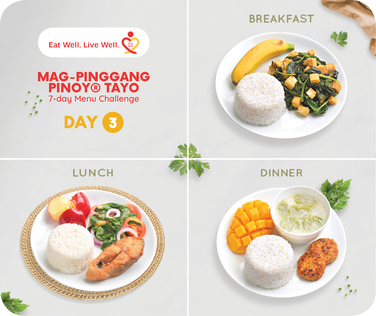 Day 3 Mag-Pinggang Pinoy® Tayo 7-day Menu Challenge