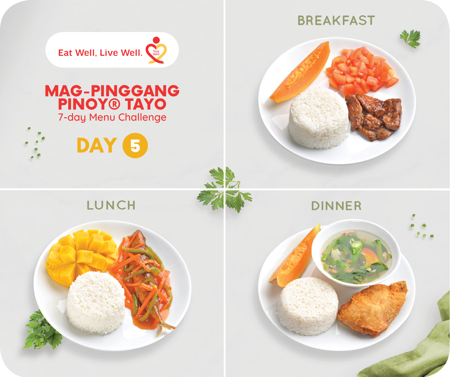 Day 5 Mag-Pinggang Pinoy® Tayo 7-day Menu Challenge