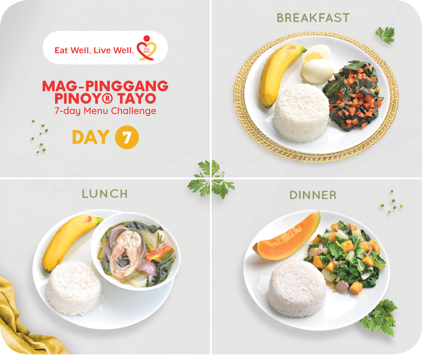 Day 7 of Mag-Pinggang Pinoy® Tayo 7-day Menu Challenge