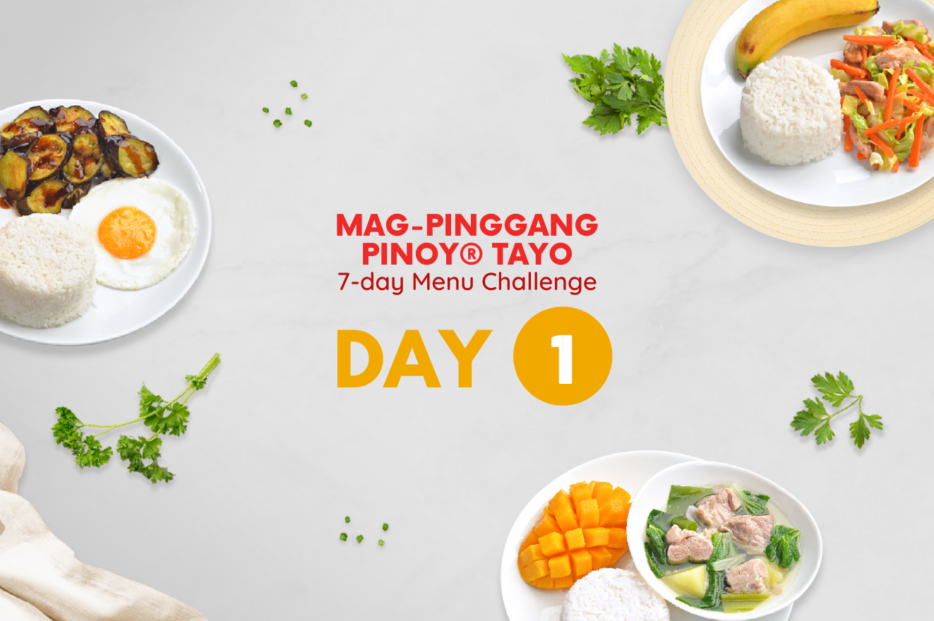 Mag Pinggang Pinoy Tayo 7 day Menu Challenge Ajinomoto Blog