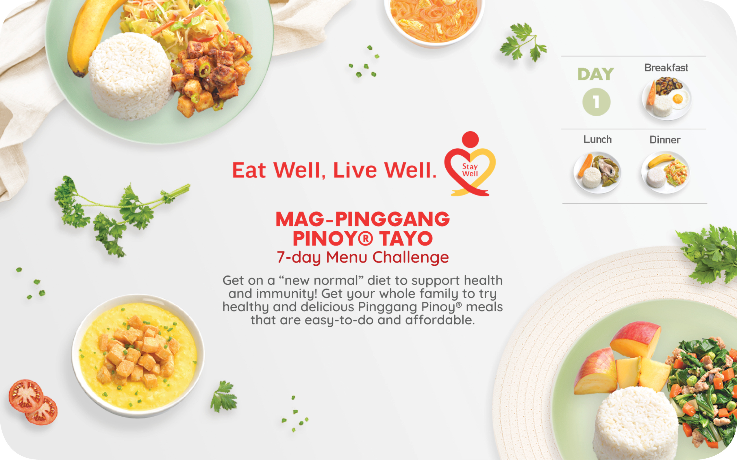 Mag Pinggang Pinoy Tayo 7 day Menu Challenge Ajinomoto Blog