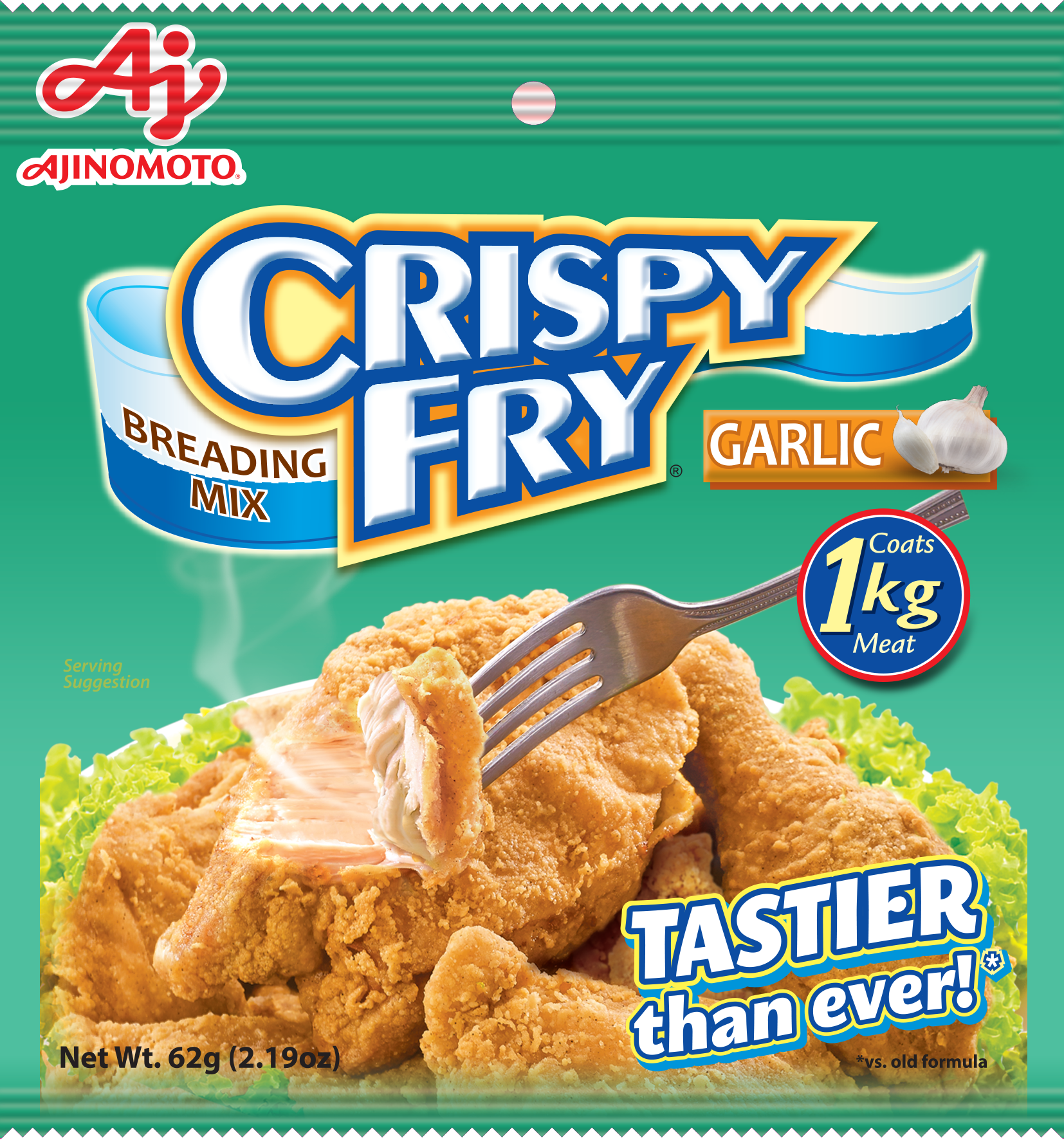 2D CF GARLIC 62g FRONT
