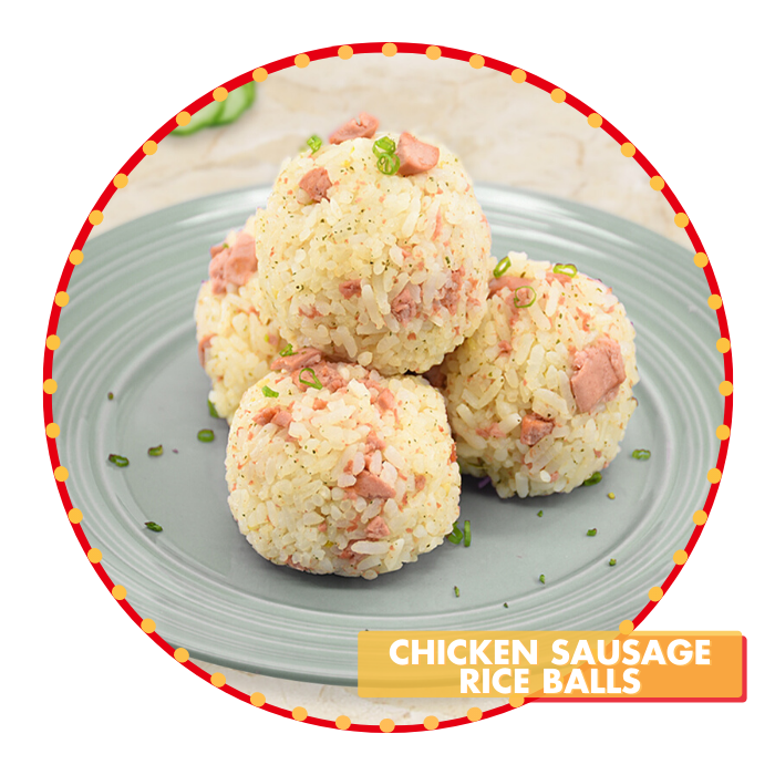 AJI SAVOR Chicken Sausage Rice Balls