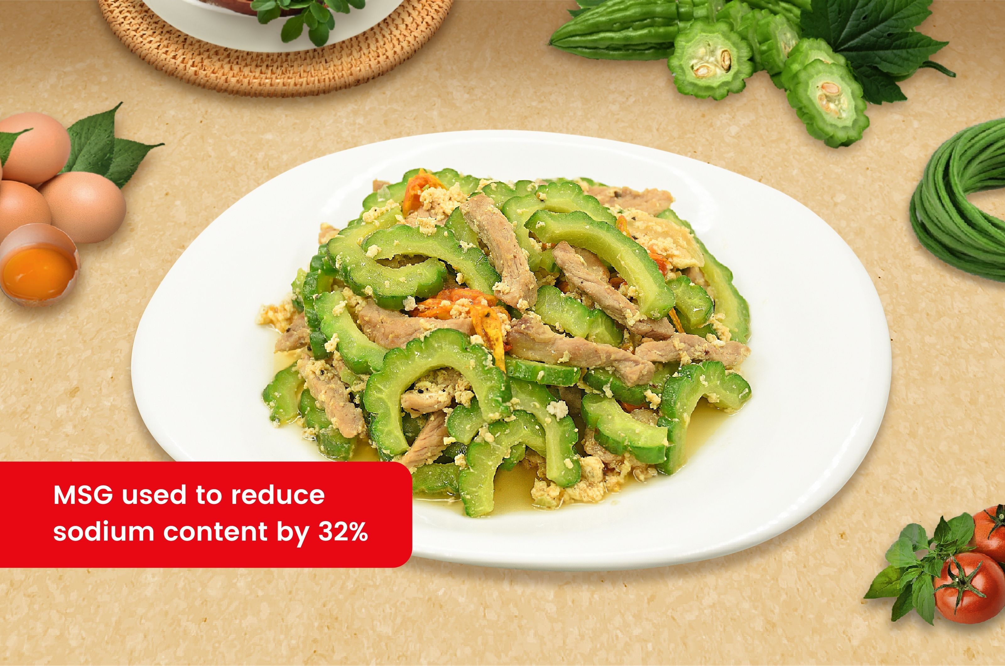 AMPALAYA WITH PORK AND EGGS