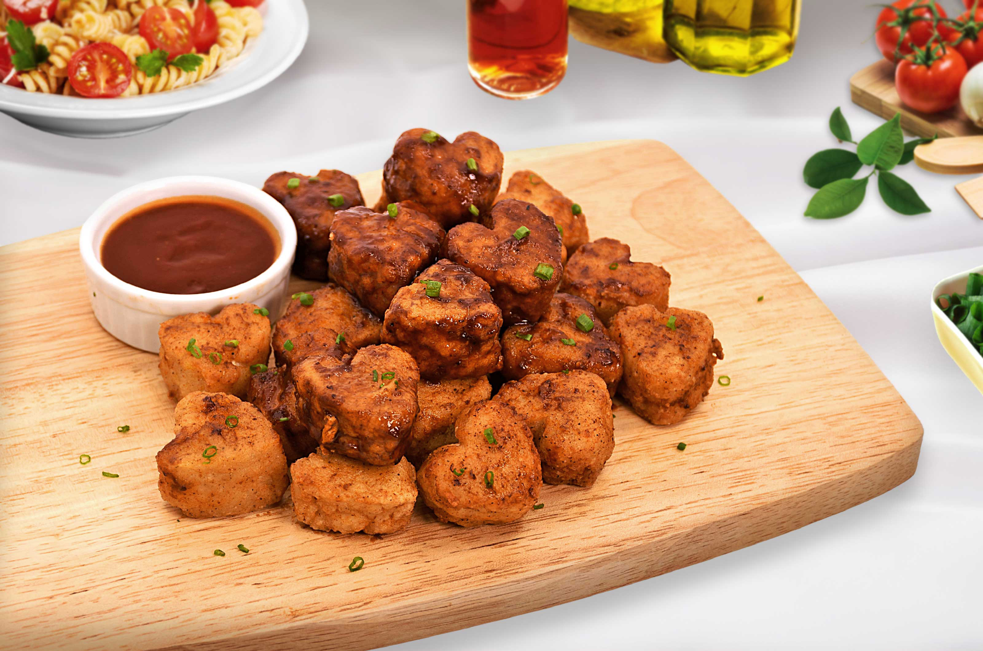 BBQ-Heart-Chicken-Nuggets
