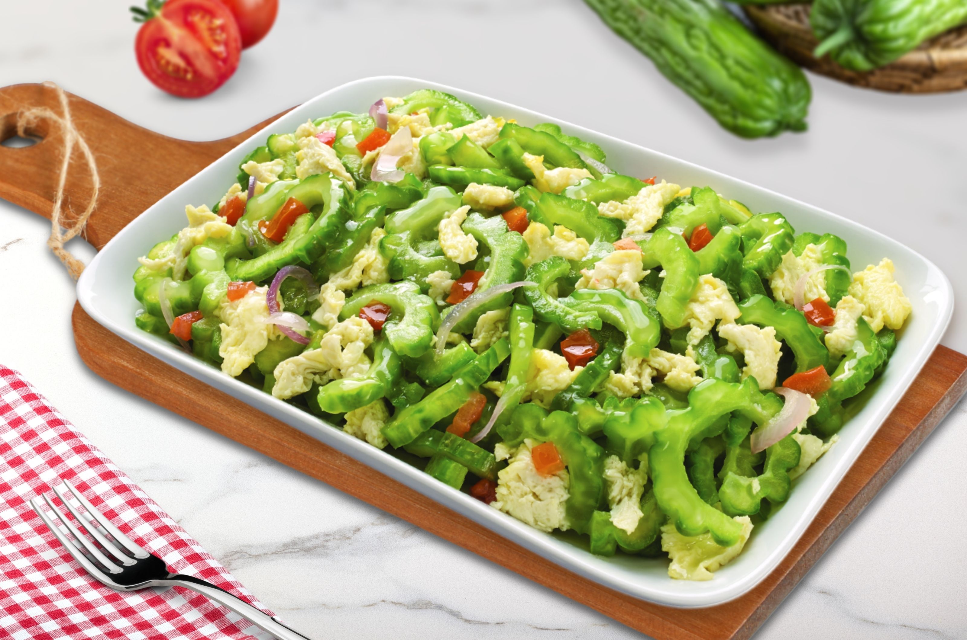 GINISANG AMPALAYA WITH EGG & TOMATO (2)