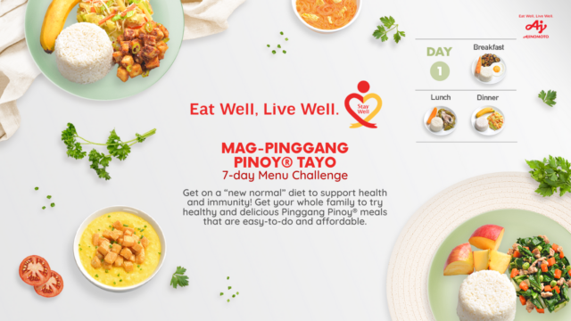 Mag-Pinggang Pinoy Tayo 7-day Menu Challenge